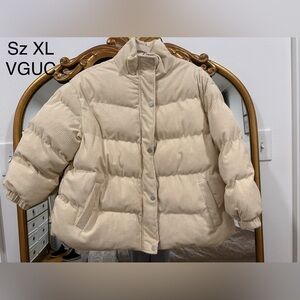 SHEIN Beige Puffer Jacket